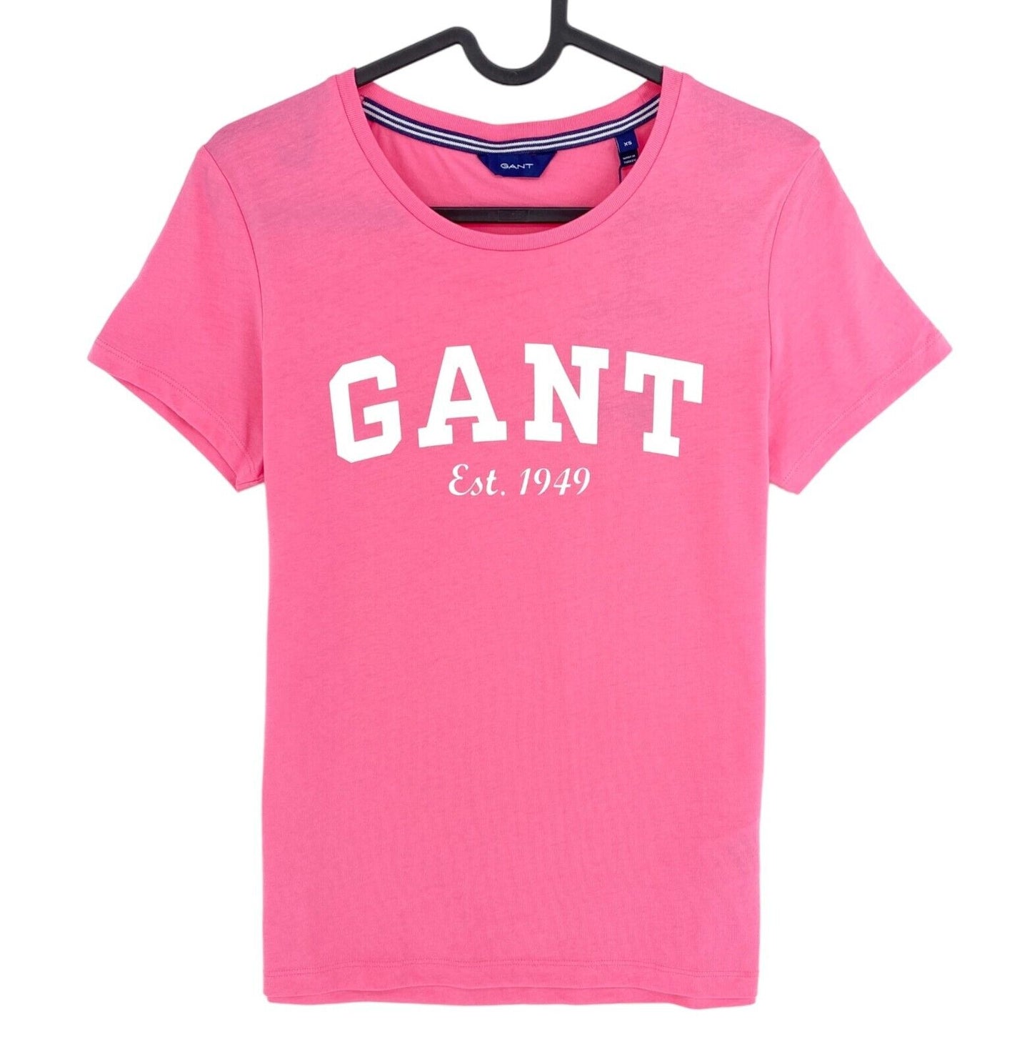 GANT Pink Rose  Logo Crew Neck T Shirt Size XS