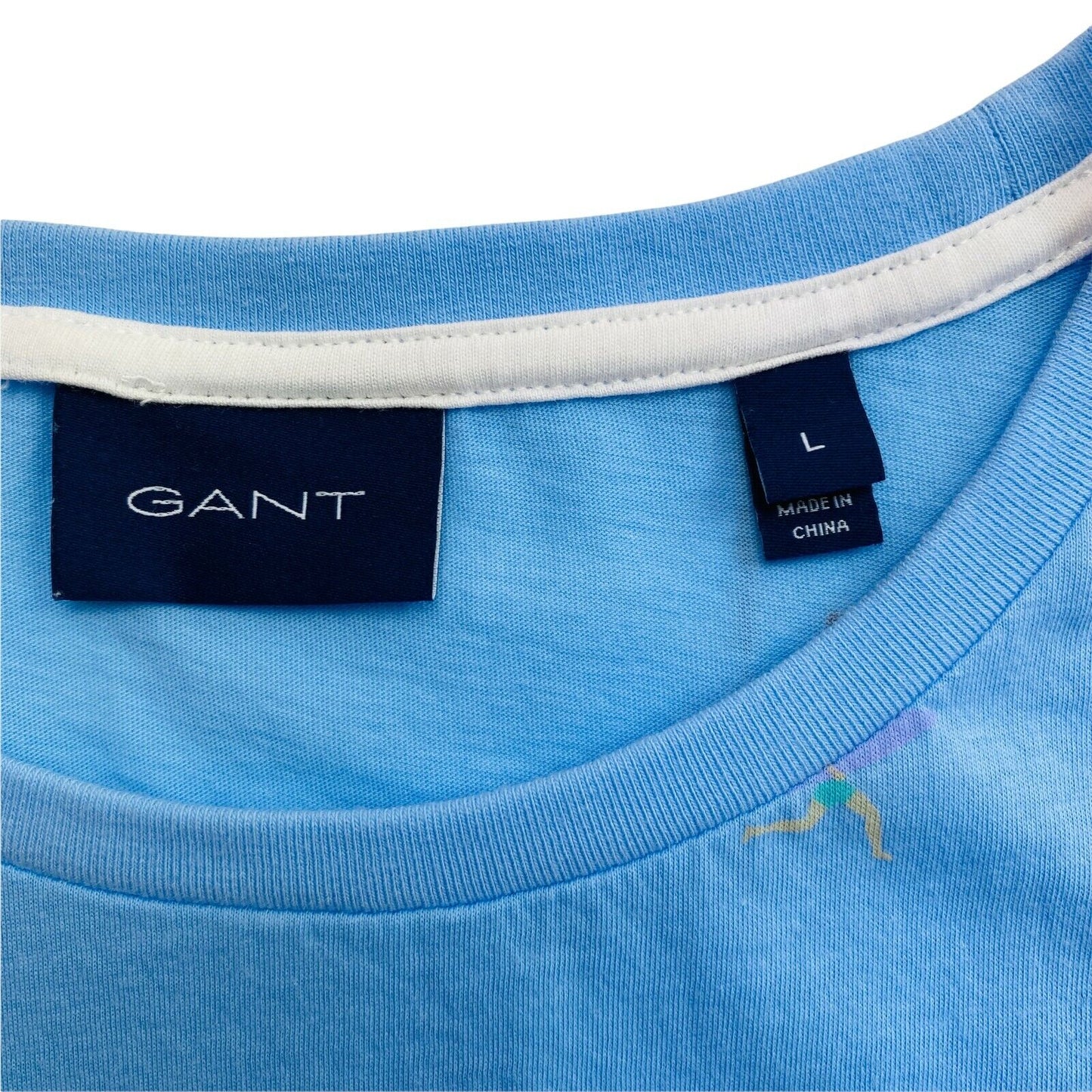 GANT Blue Crew Neck Short Sleeves T Shirt Size L