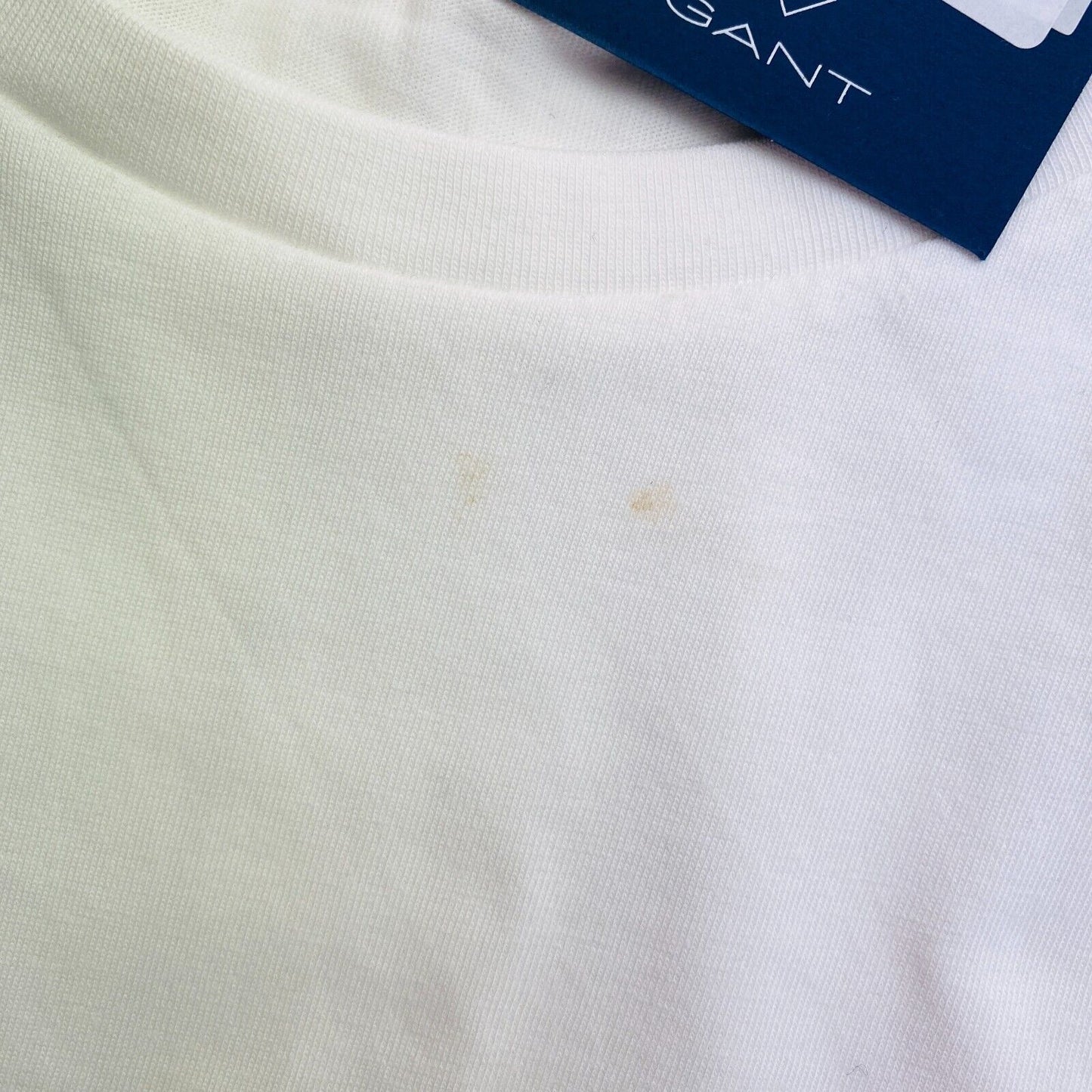 GANT Men White Original Crew Neck Short Sleeve T Shirt Size XL