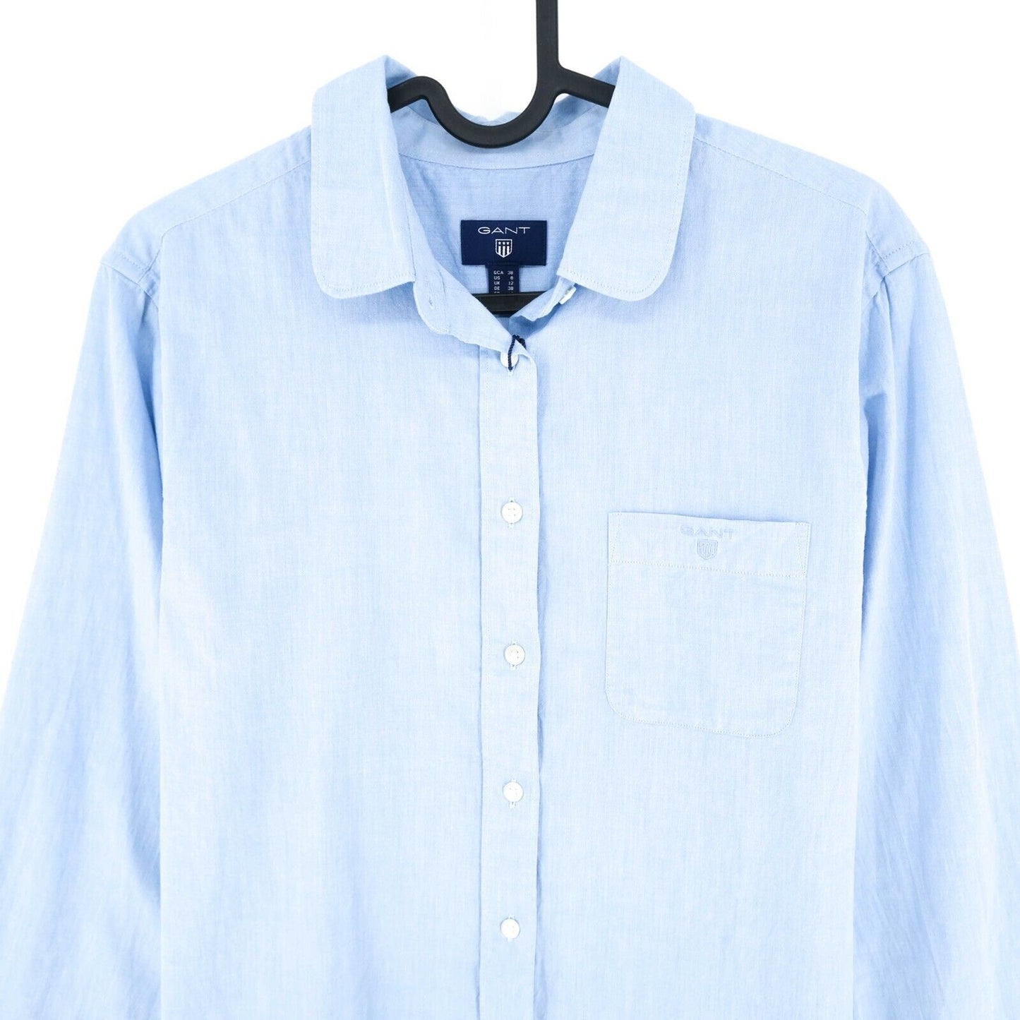 GANT Light Blue Air Chambray Shirt Size EU 38 UK 12 US 8