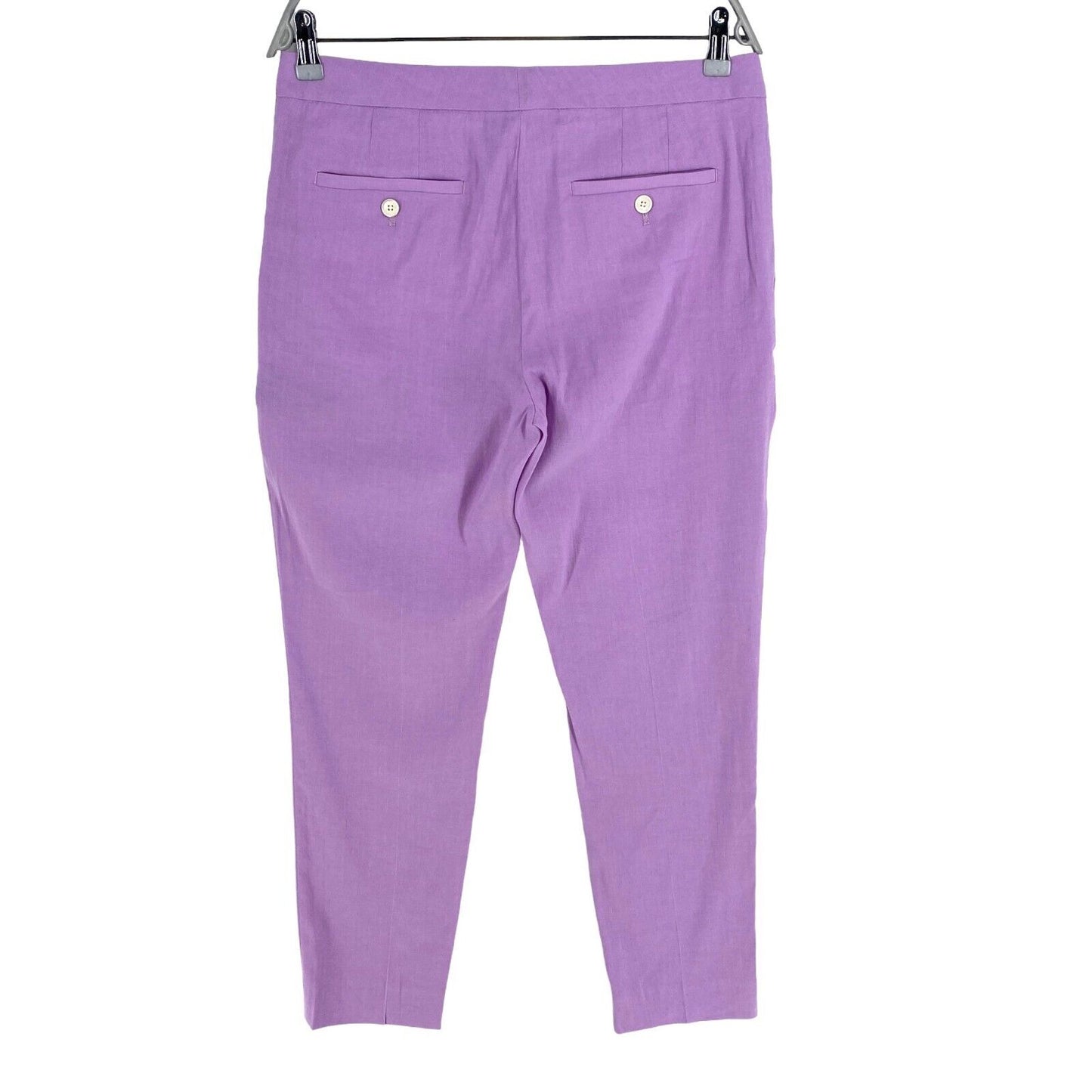 GANT Light Purple Stretch Linen Tapered Pants Trousers Size EU 40 UK 12 US 10