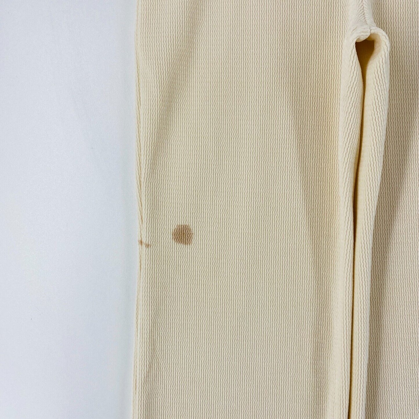 MANGO Women Beige Loose Wide Leg Fit Dress Trousers Size M