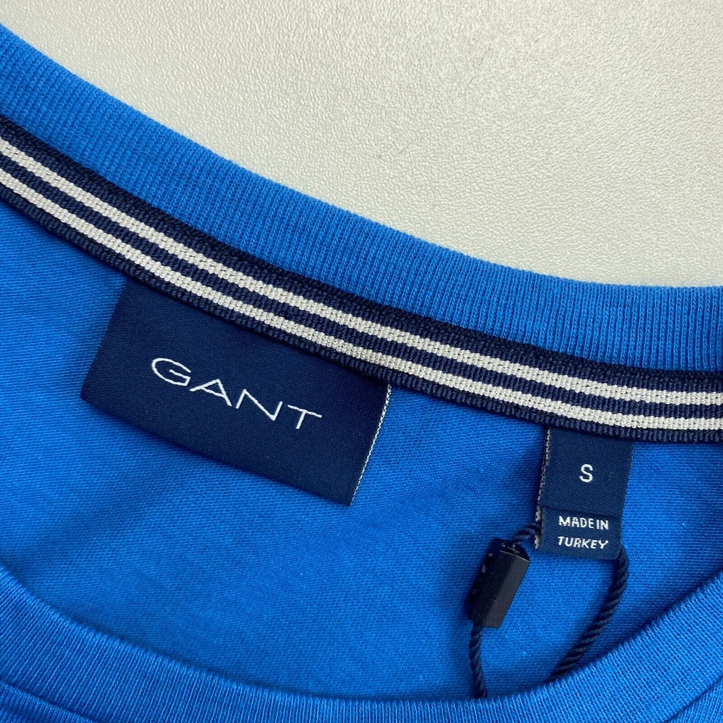 GANT Blue Logo Crew Neck T Shirt Size S