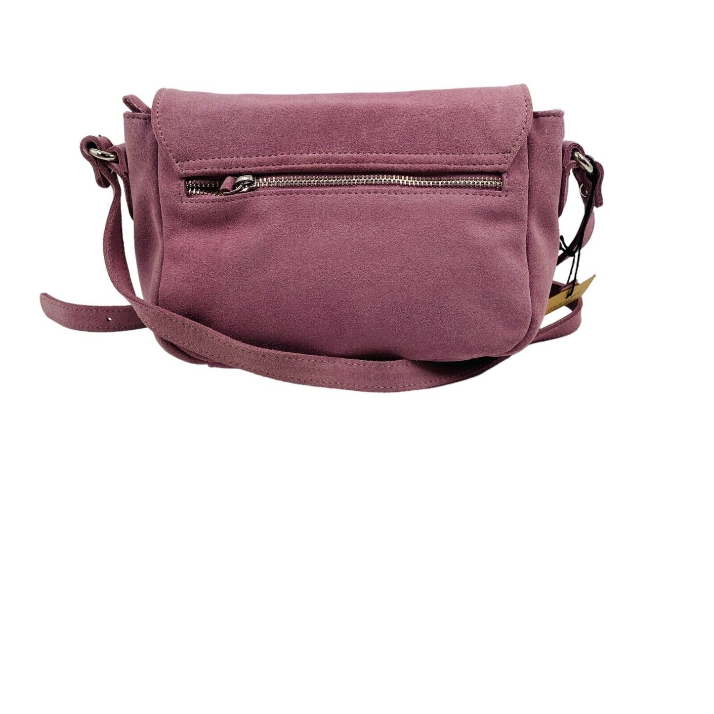 MAZARIN Dark Pink Suede Leather Handbag Shoulder Bag