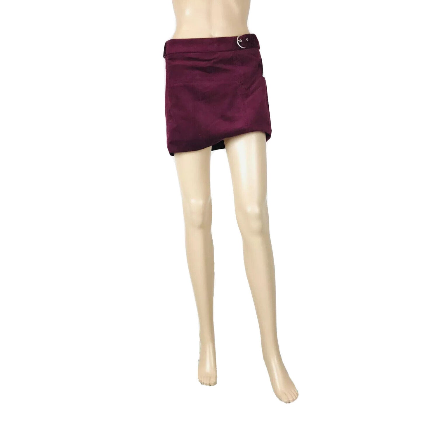 ZARA Trafaluc Women's Mini Bordeaux Red Skirt Size M W28