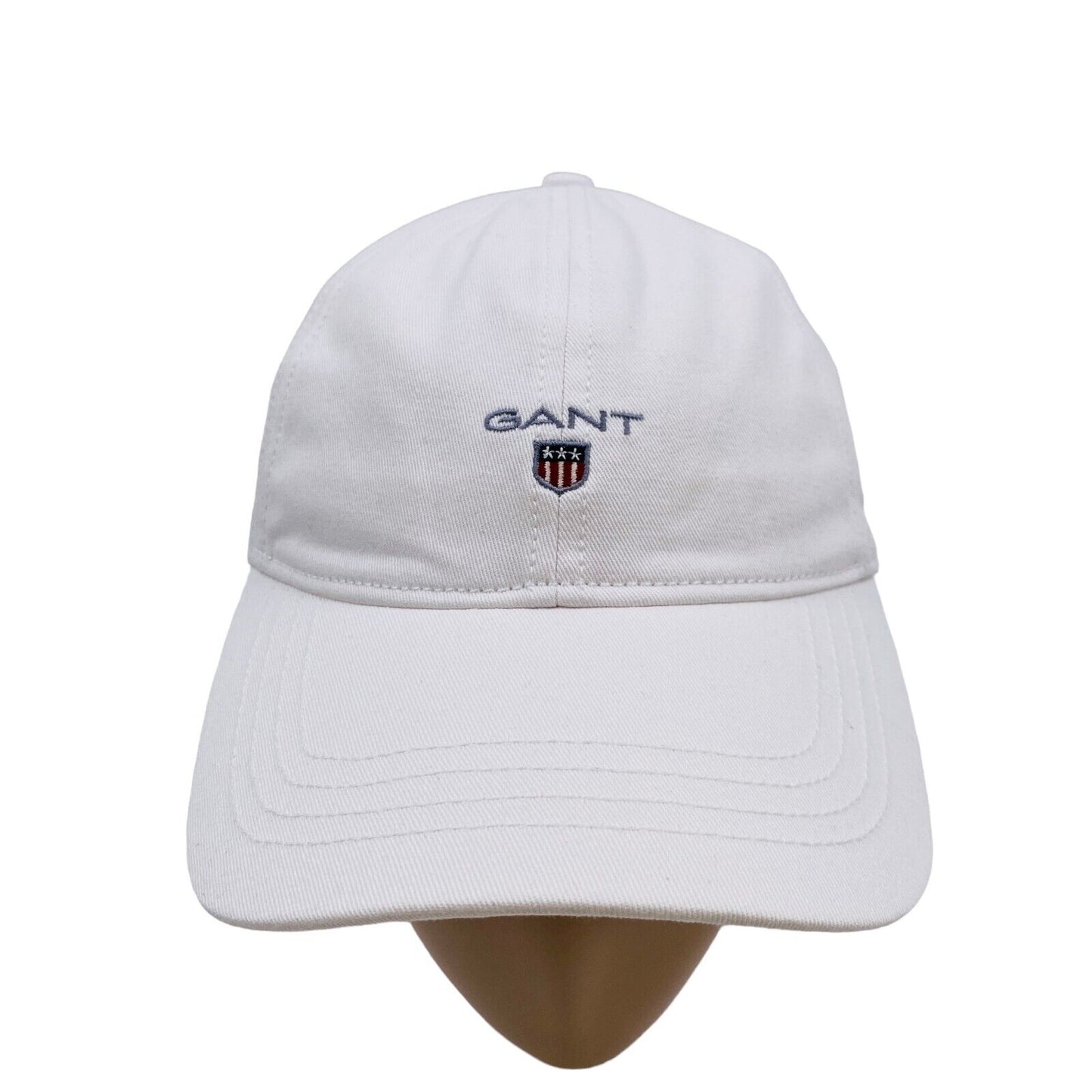 GANT White Women Logo Cotton Twill Baseball Cap Hat One Size