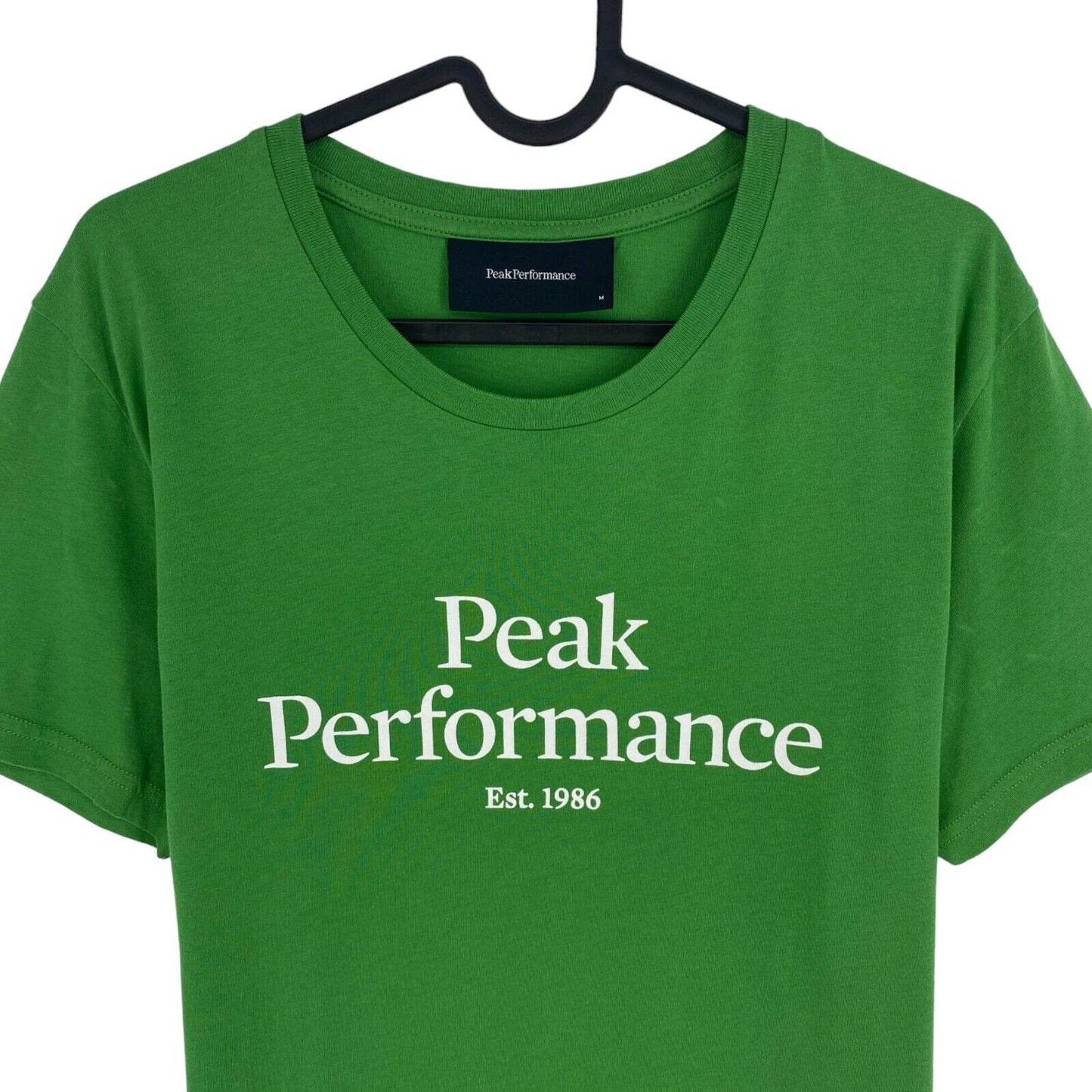 Peak Performance Men Green Original Crew Neck Short Sleeve T Shirt Size M