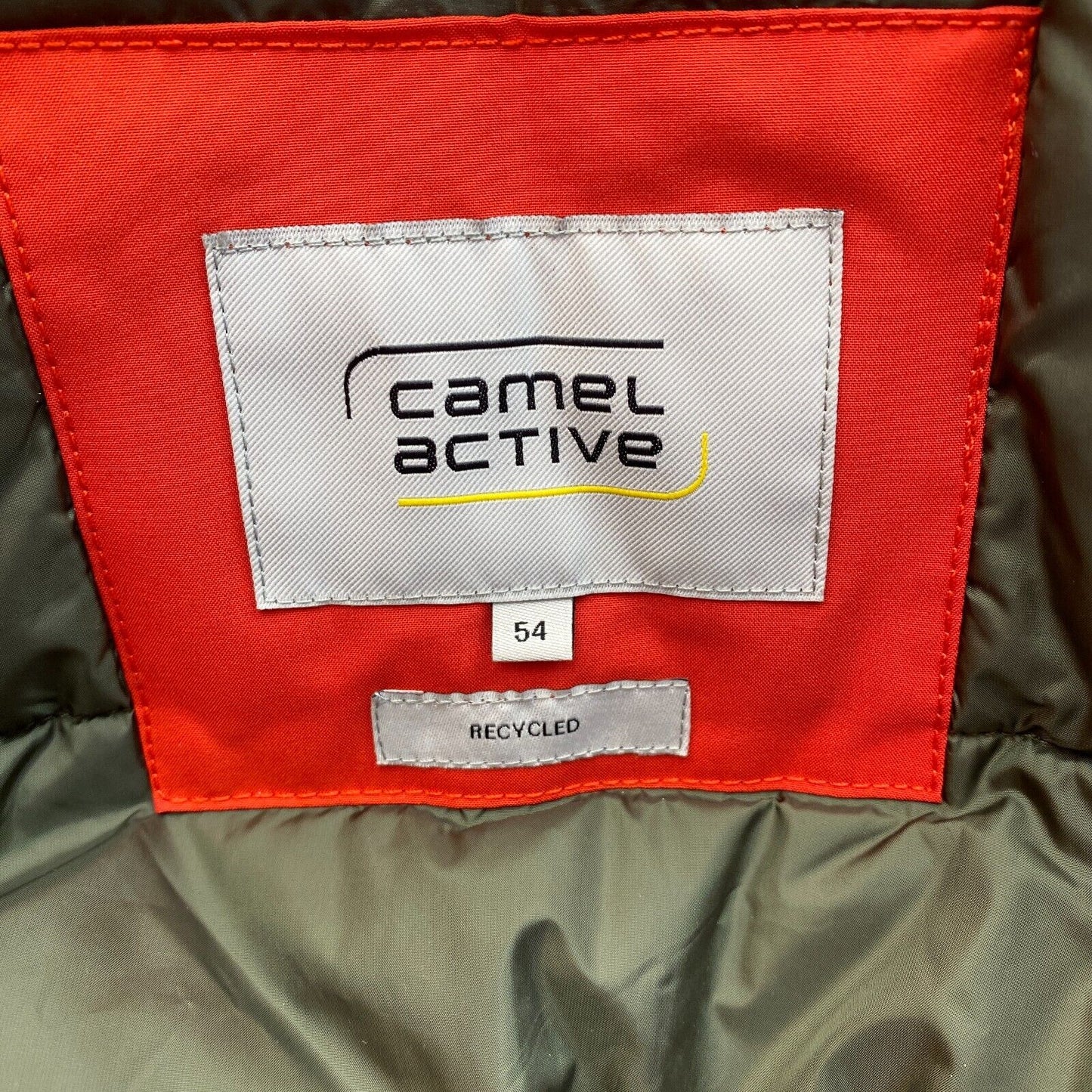 CAMEL ACTIVE Men Orange Hooded Padded Jacket Coat Size EU 54 UK/US 44