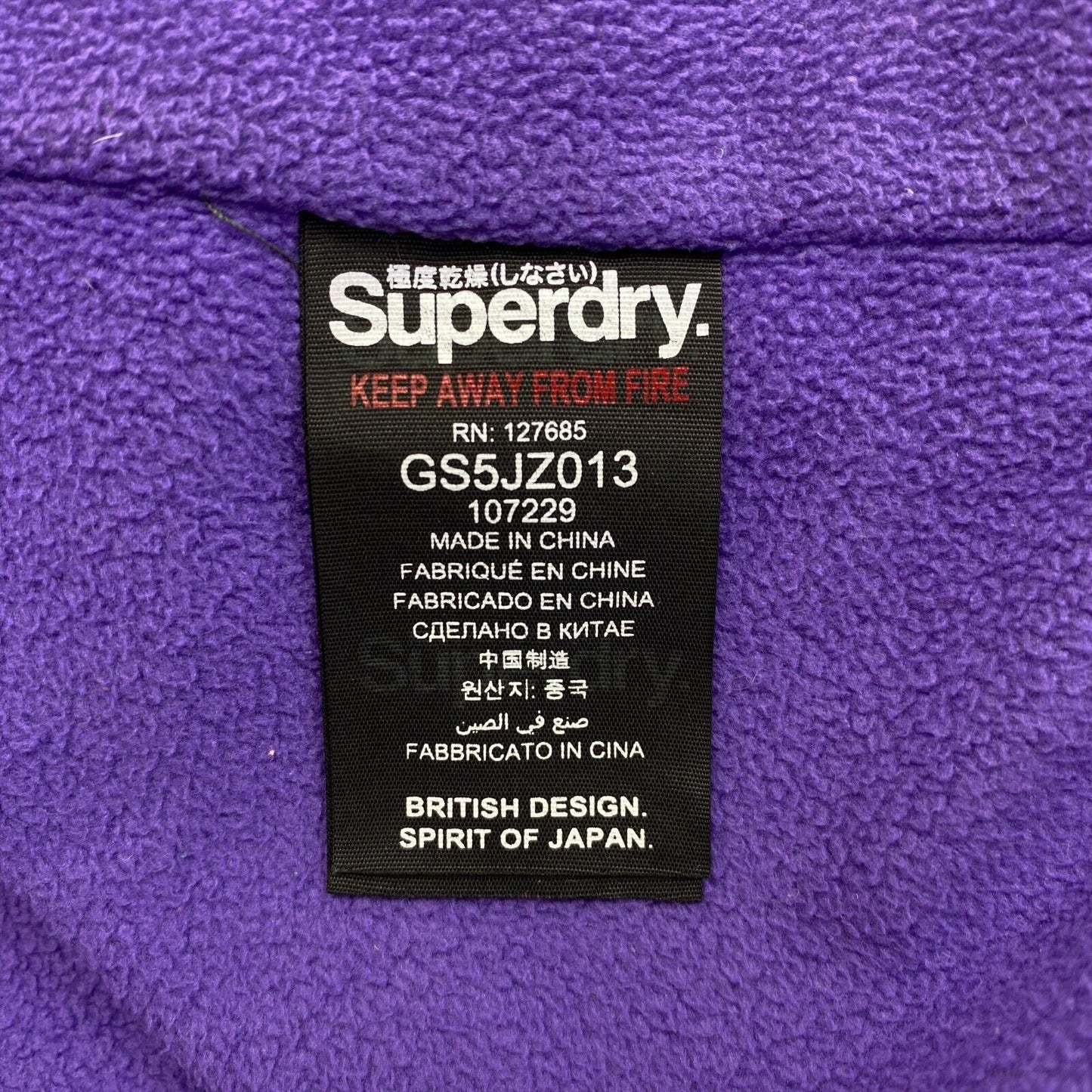 Superdry Professional Veste The Windhiker Gris Foncé Taille S