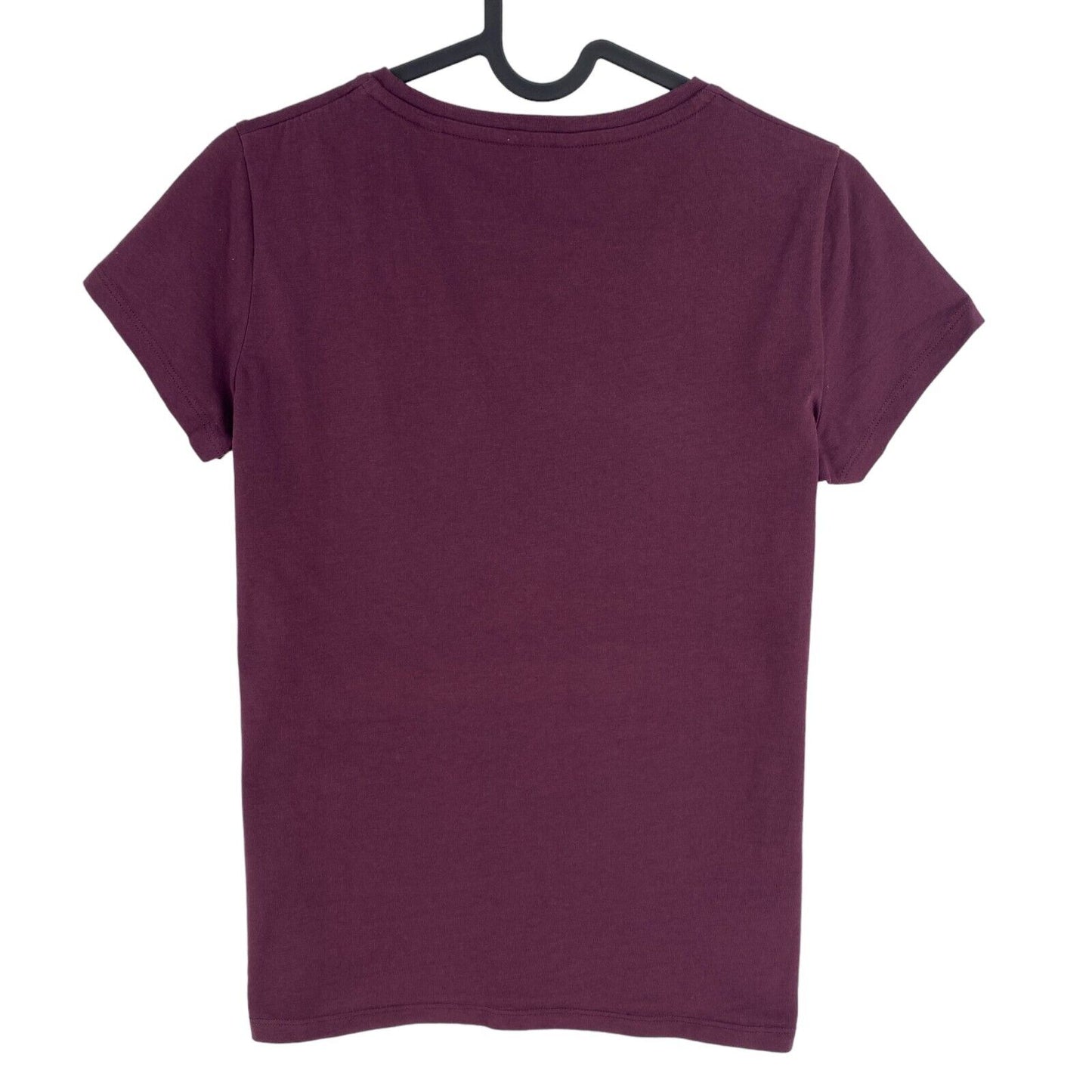 GANT T-shirt à col rond avec logo violet foncé taille S