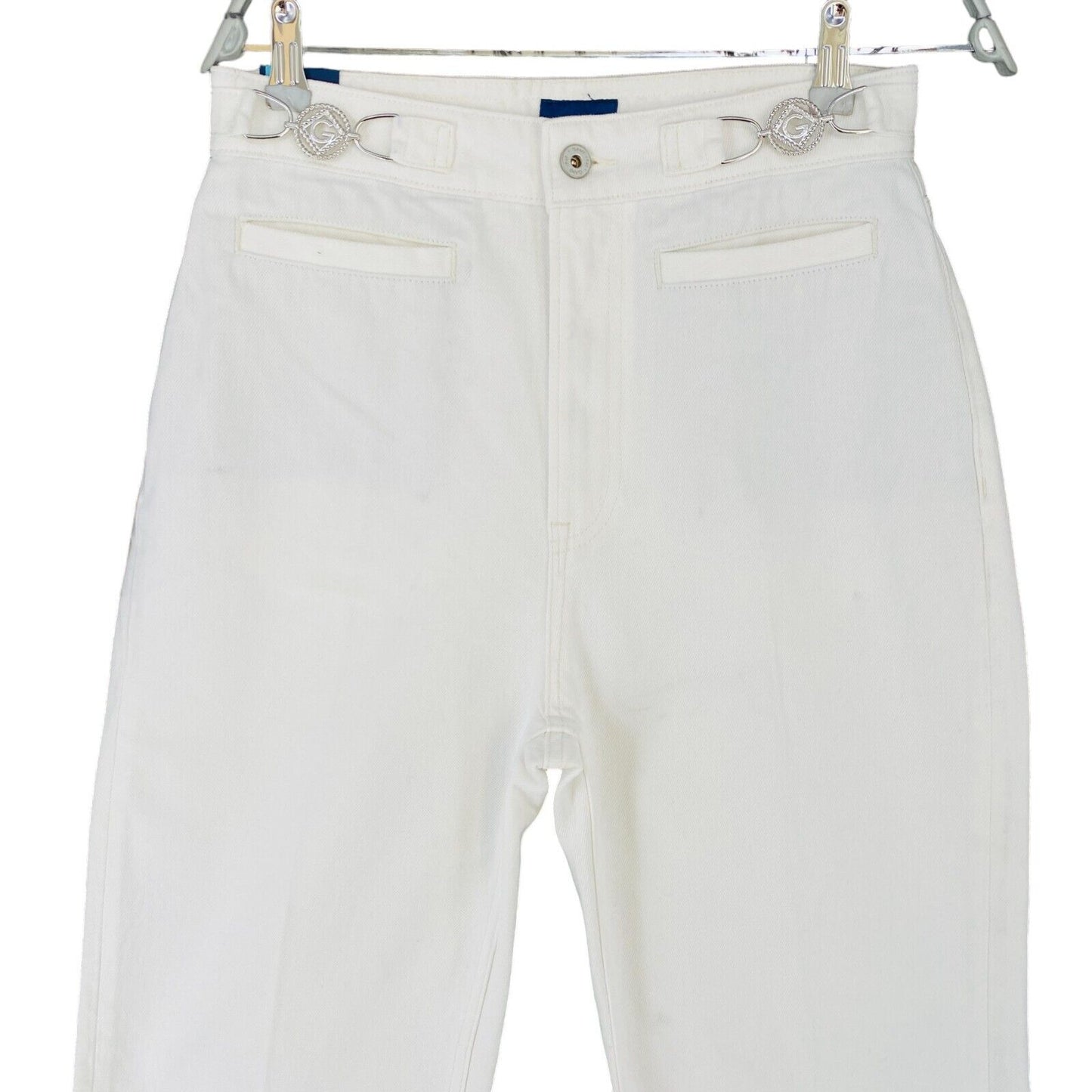 GANT Women White Relaxed Flared Fit Jeans W29 L32