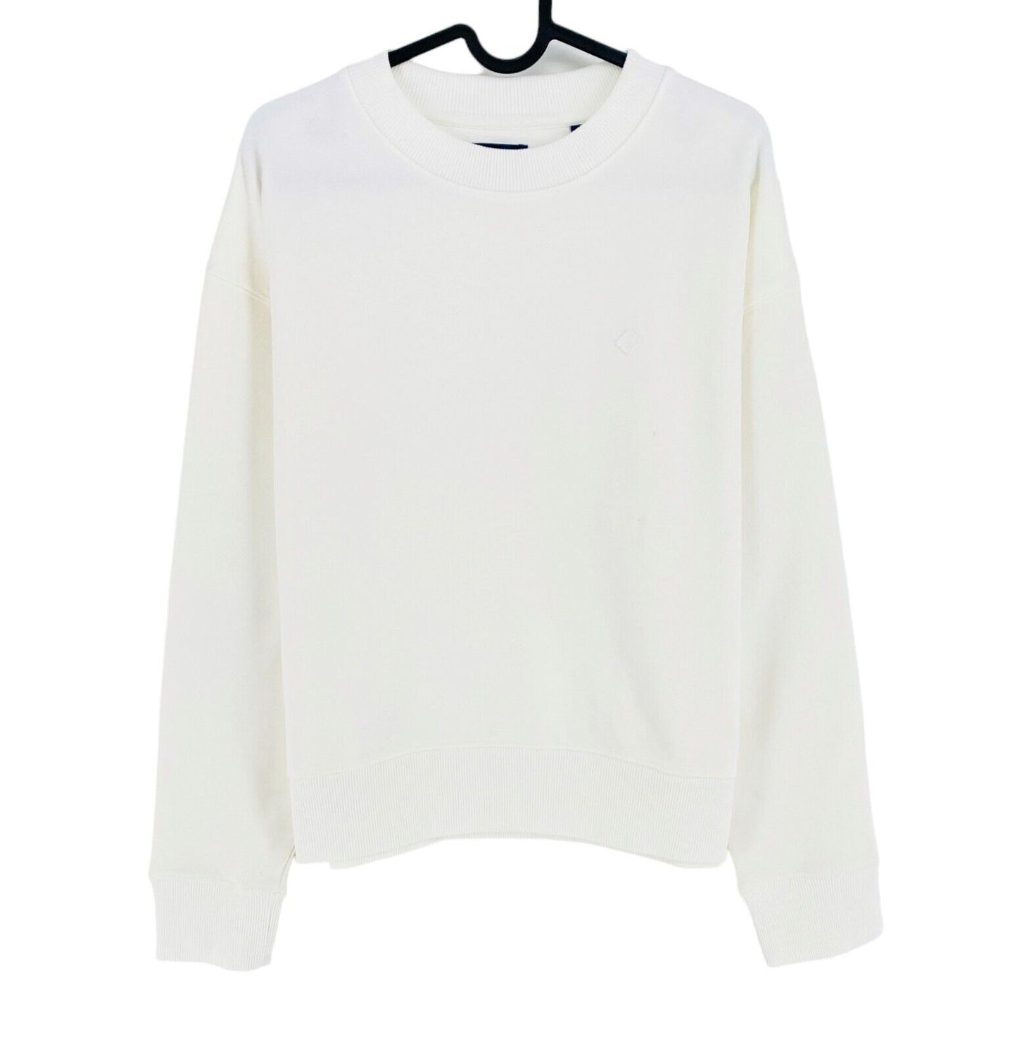 GANT White Icon G Crew Neck Sweater Jumper Size S