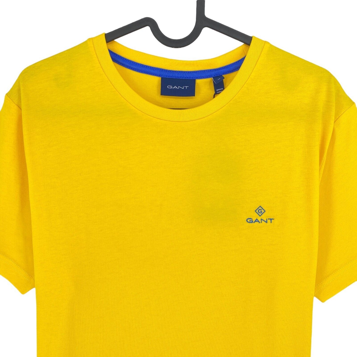 GANT Yellow Contrast Logo Crew Neck T-Shirt Size M