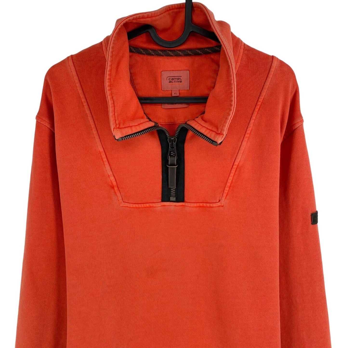 CAMEL ACTIVE Orange Half Zip Sweater Pullover Size XL