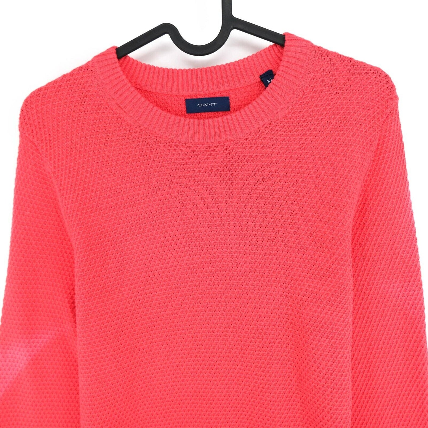 GANT Red Crew Neck Texture Sweater Jumper Size XS