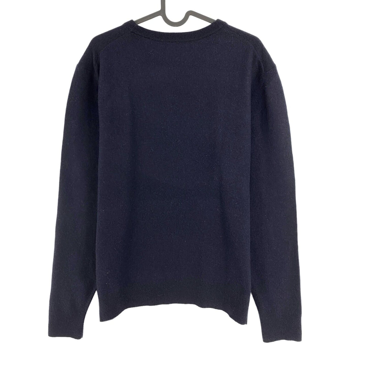 GANT Navy Blue Wool Blend Crew Neck Sweater Pullover Size S