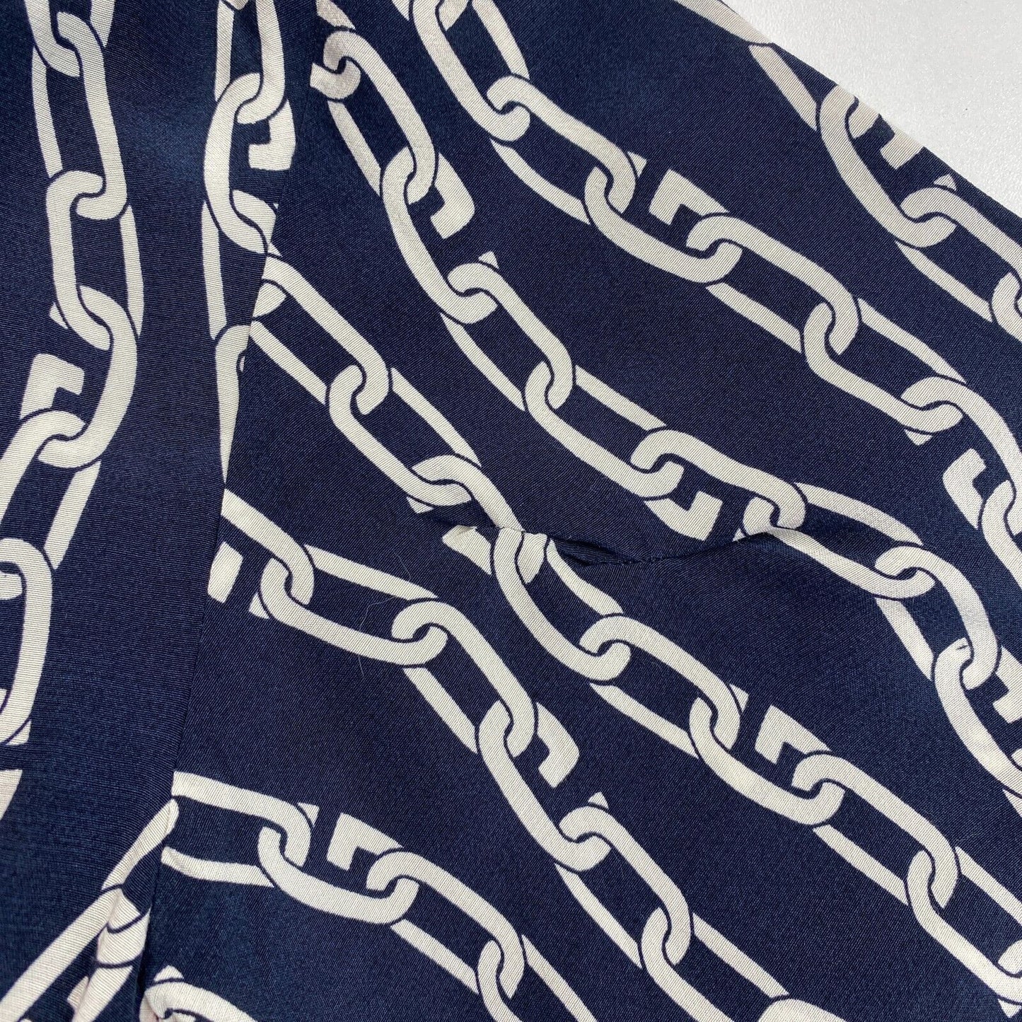 GANT Women Navy Blue Relaxed Chain Print Tunic Dress Size EU 40 UK 12 US 10