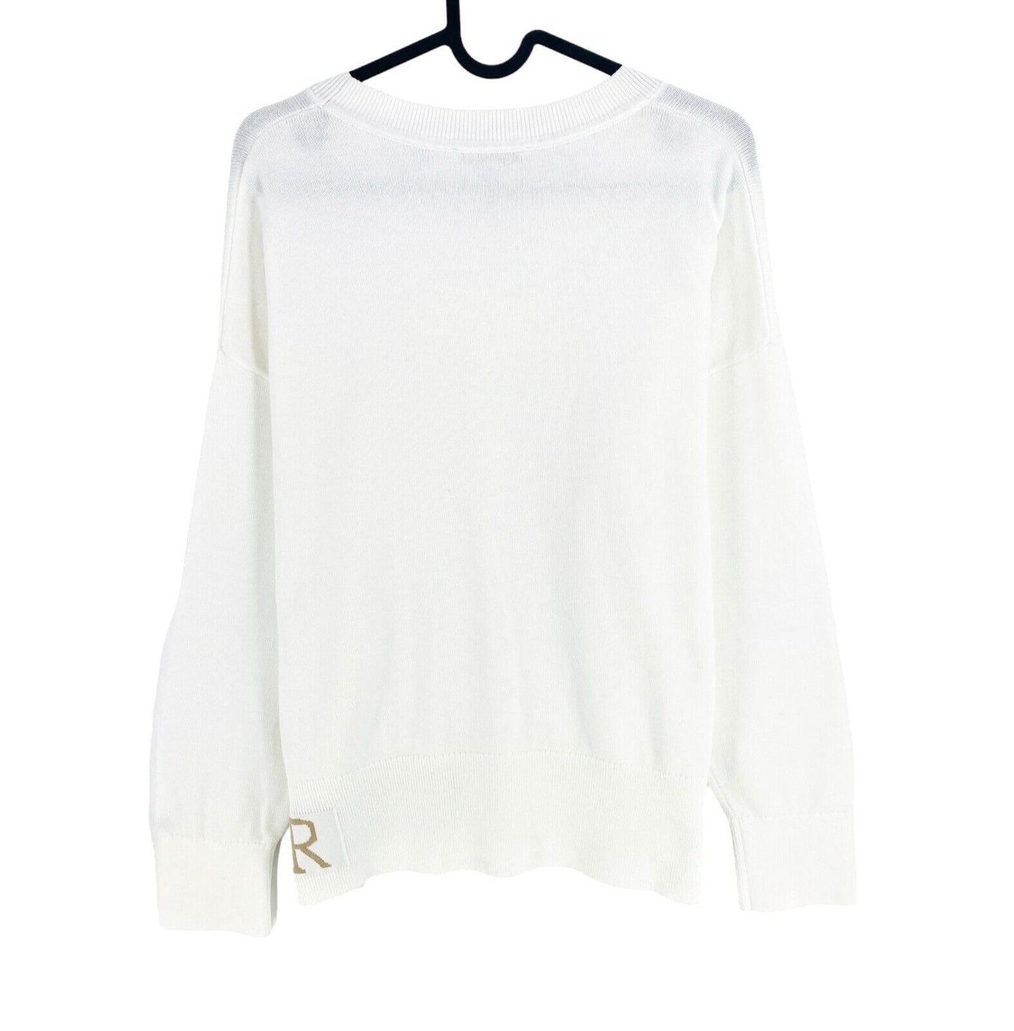 TOMMY HILFIGER Pull blanc coupe décontractée Taille L