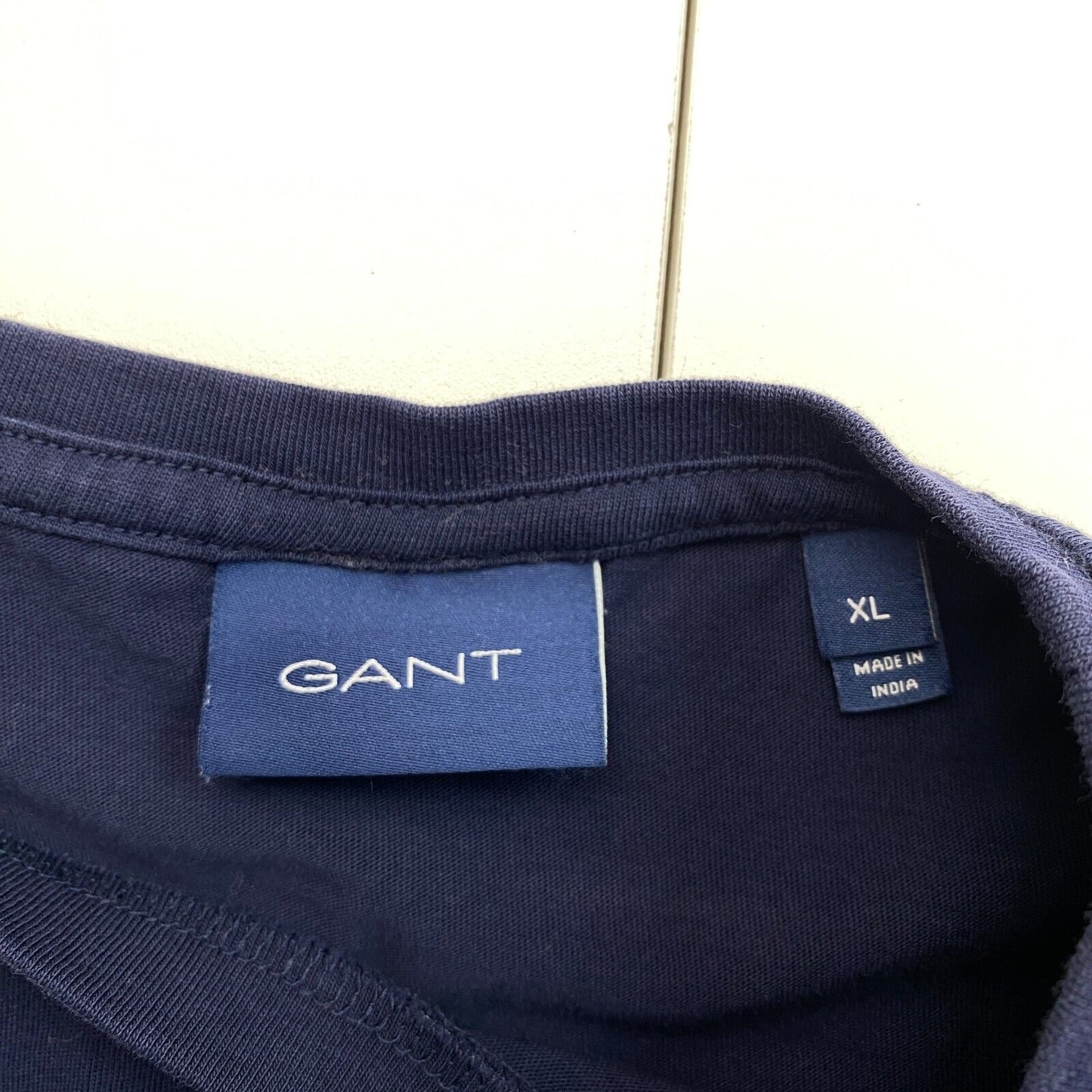 GANT Men Navy Blue Original Crew Neck Short Sleeve T Shirt Size XL