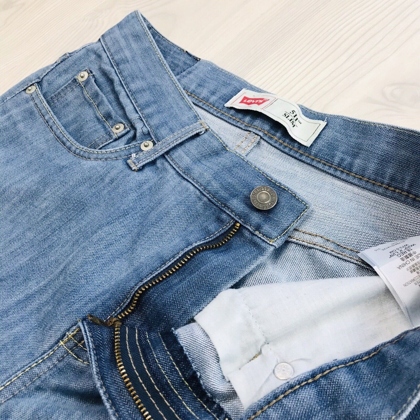 Levi's 511 Damen-Jeans in Slim Fit, Blau, Größe 18 Reg / W29 L29