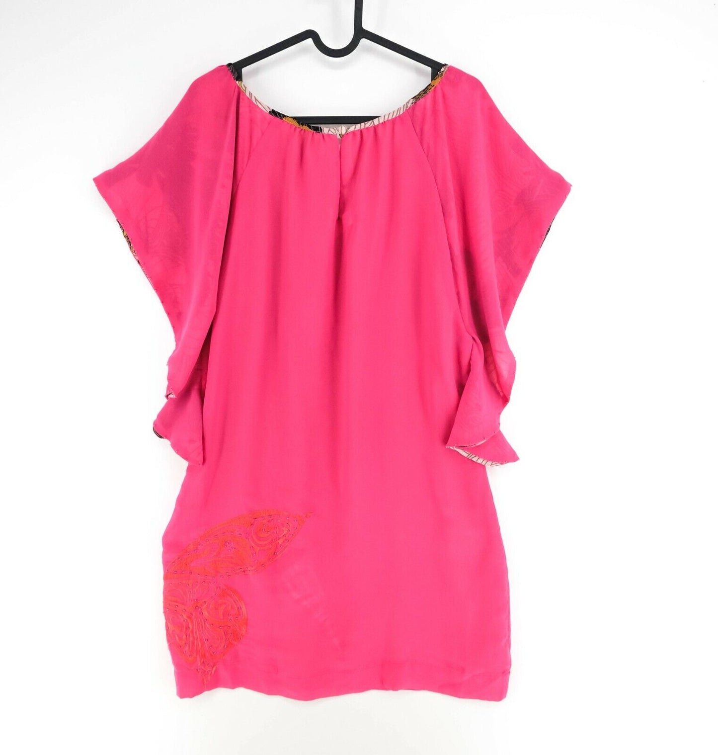 ST-MARTINS Pink Crew Neck A Line Dress Size 38