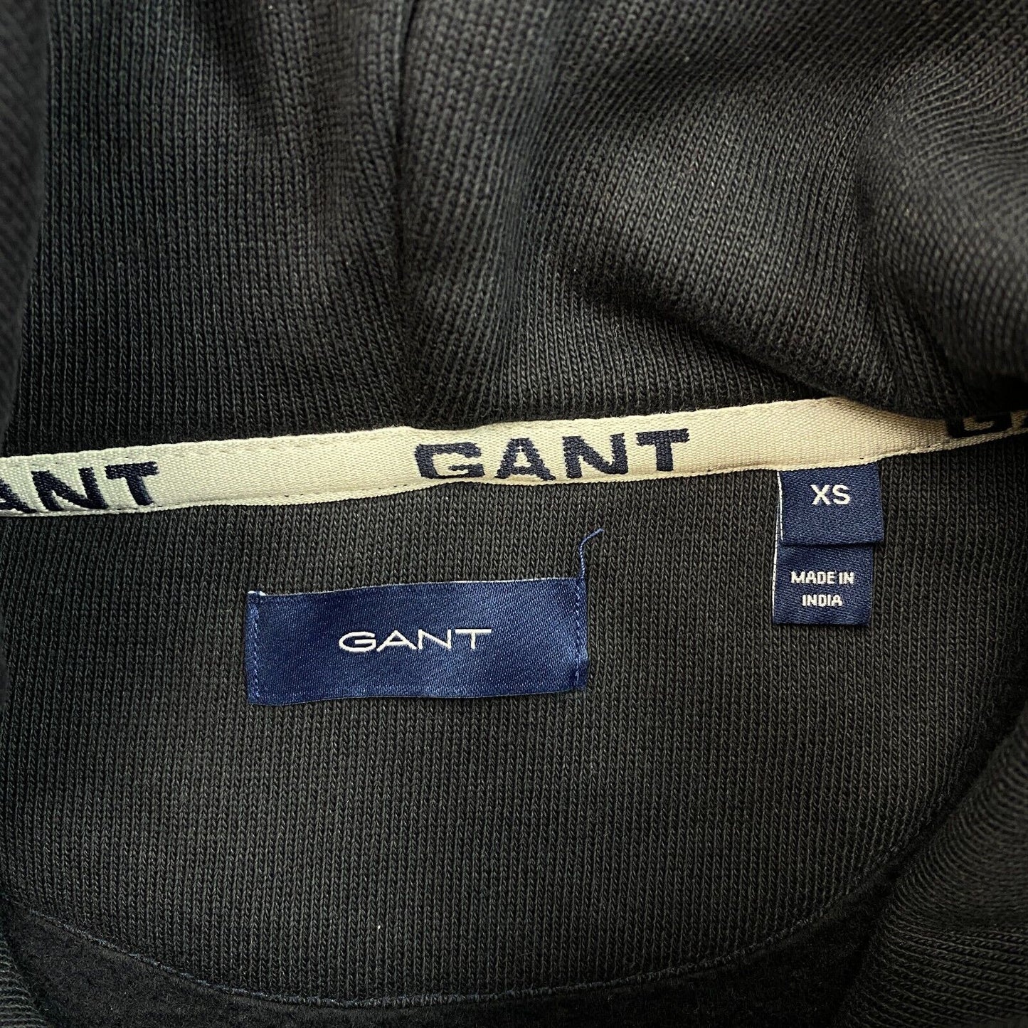 GANT Marineblauer Kapuzenpullover mit Logo, Größe XS