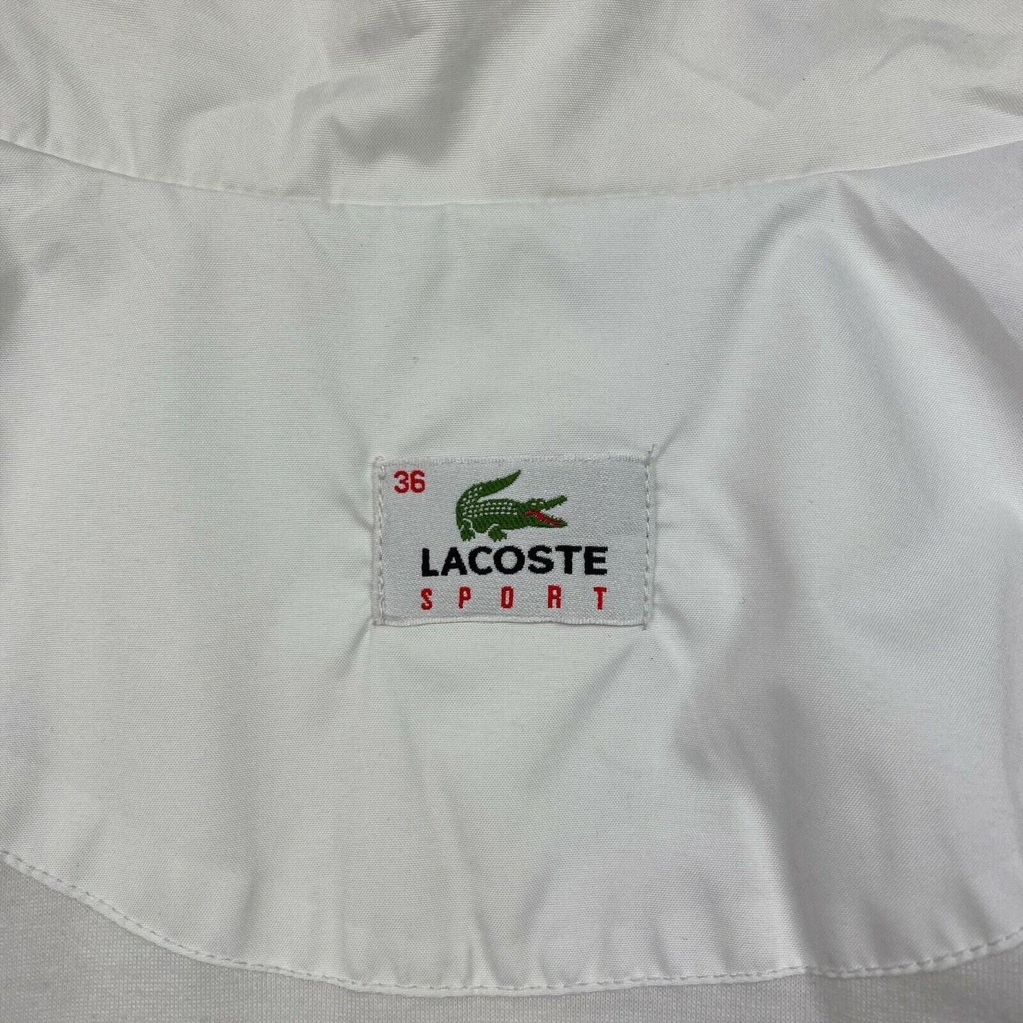 LACOSTE SPORT White Cotton Blend Jacket Size EU 36 UK 8 US 6