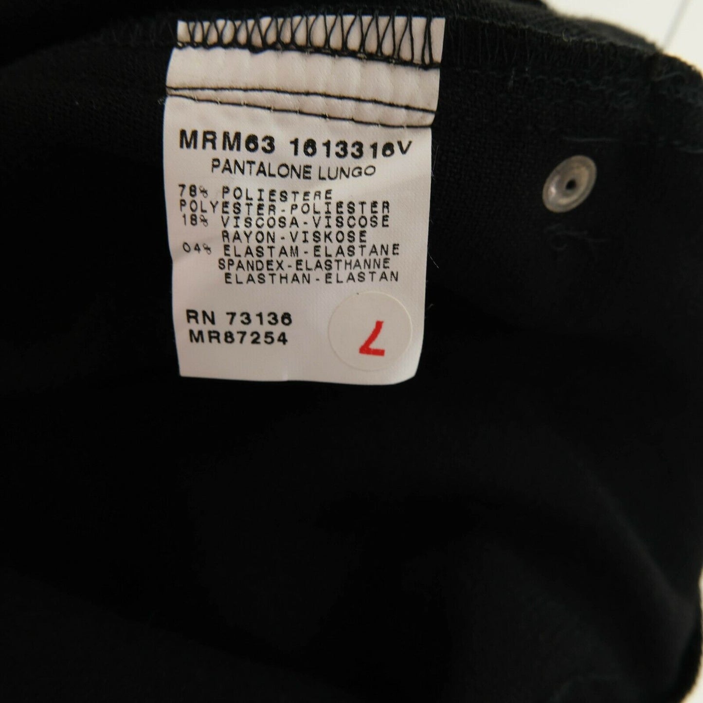 PERSONA Schwarze Hose Größe EU 38 UK 10 US 8