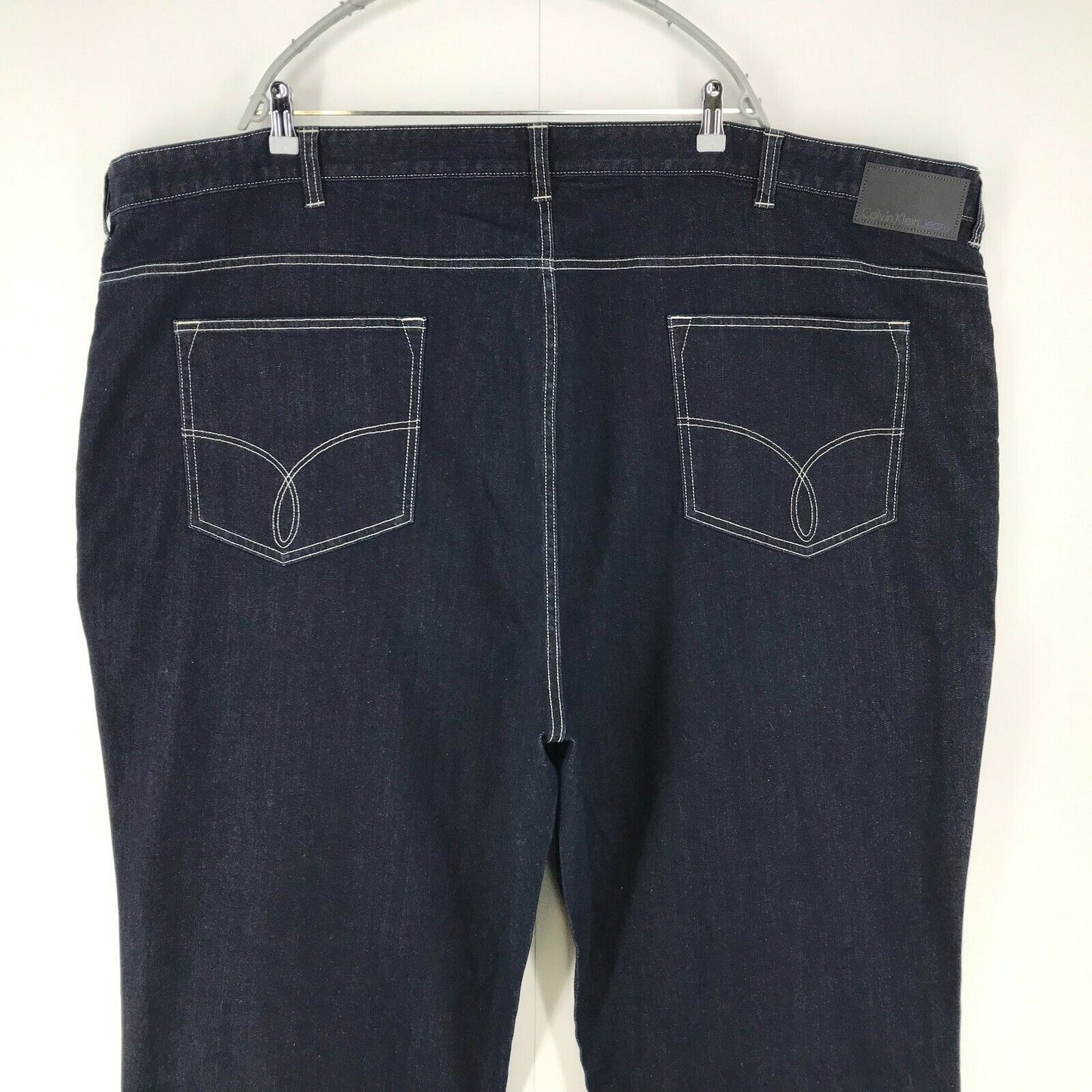 Calvin Klein Dark Blue Regular Straight Fit Jeans Size W38 W48 W58 L32