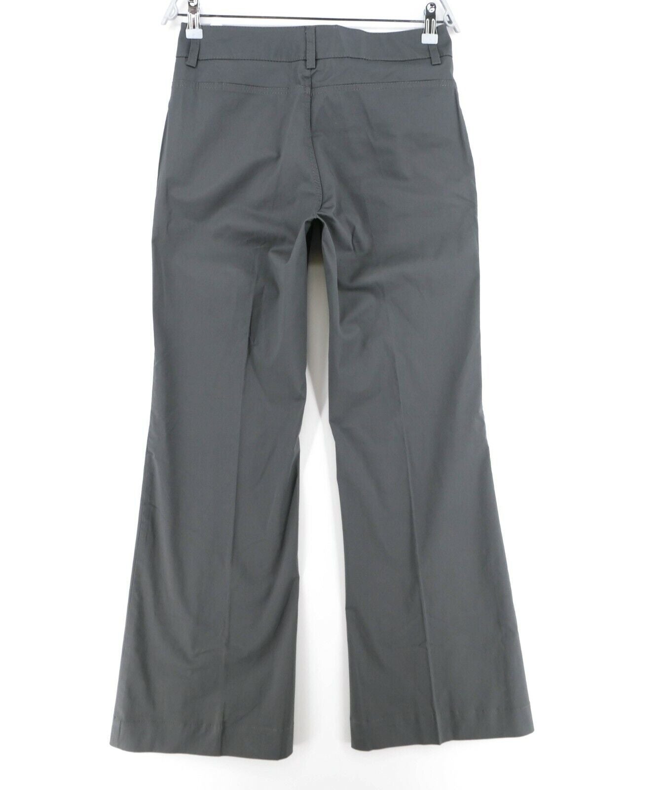 STEFANEL Dark Grey Flared Wide Legs Pants Trousers Size EU 36 UK 8 US 6