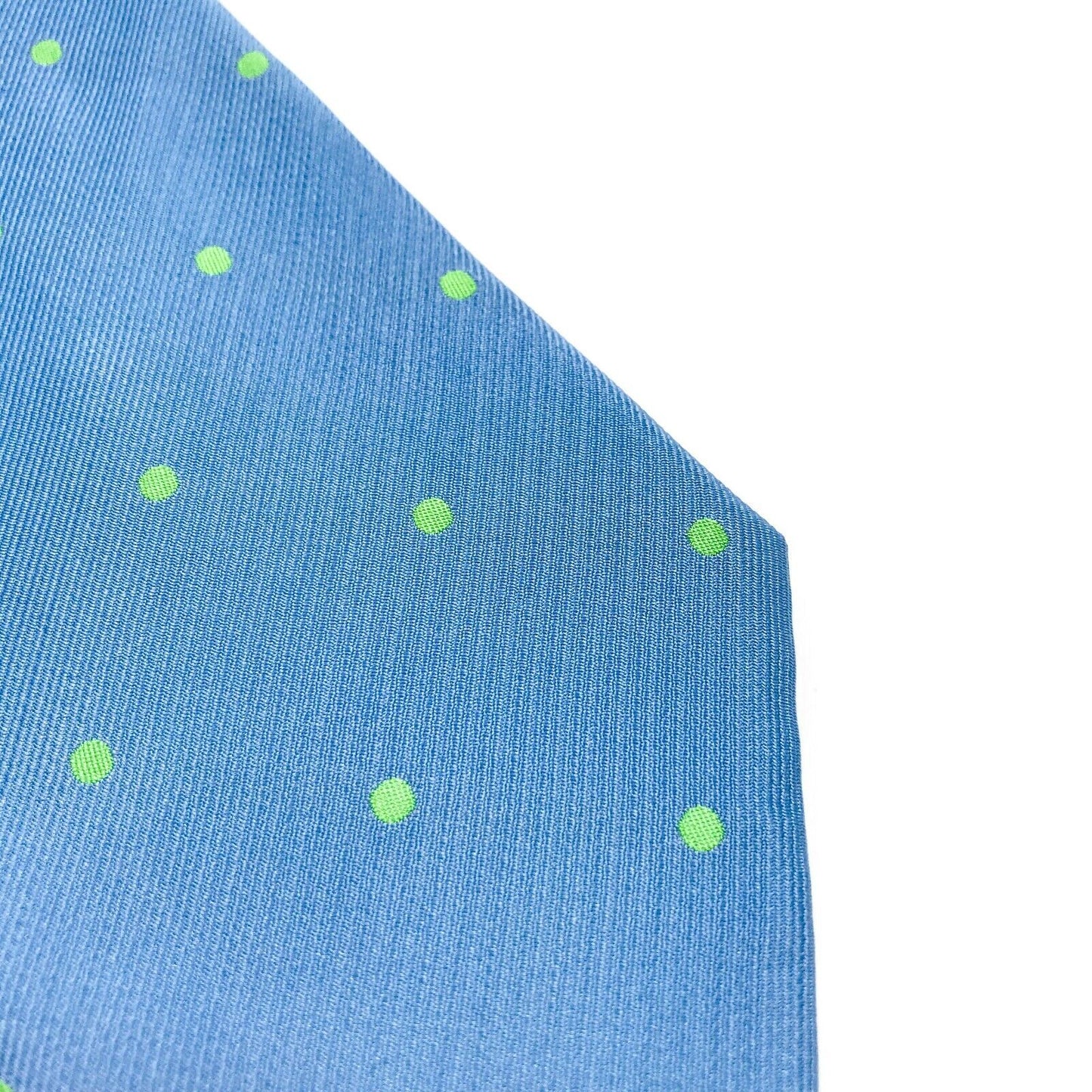 GANT Blue Green Polka Dot 100% Silk Tie Made In Italy