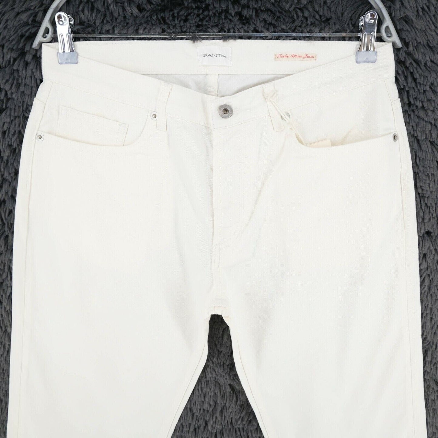 GANT Women White Regular Fit Slacker Jeans Size W29 L34