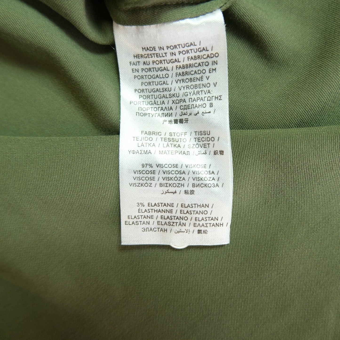 GANT Olivgrüne Bluse aus federleichtem Twill, Größe EUR 38 UK 12 US 8