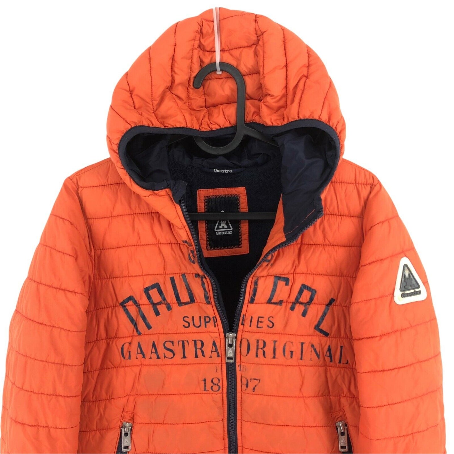 GAASTRA Orange Hooded Padded Puffer Jacket Coat Size 152 cm