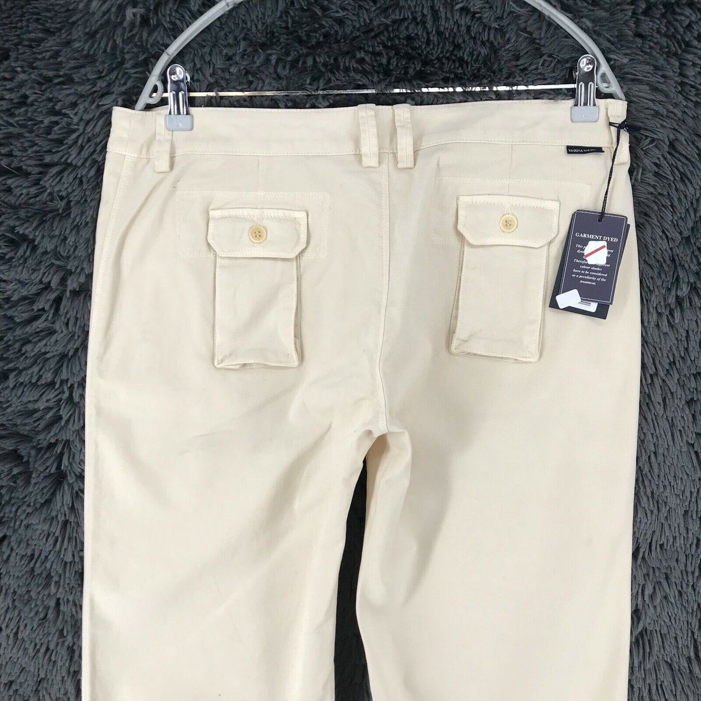 MARINA YACHTING Beige Regular Straight Fit Chino Trousers Size EUR 48 W34