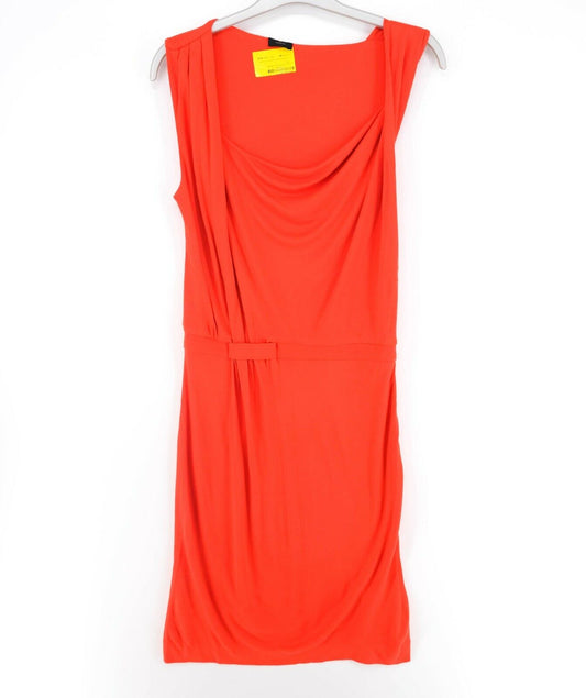 RRP €389 JOSEPH Orange Round Neck Dress Size 38 40