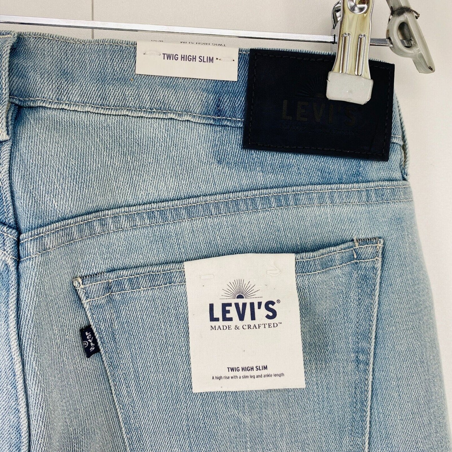 Levi's Made & Crafted TWIG Women Blue High Rise Slim Fit Ankle Length Jeans W30